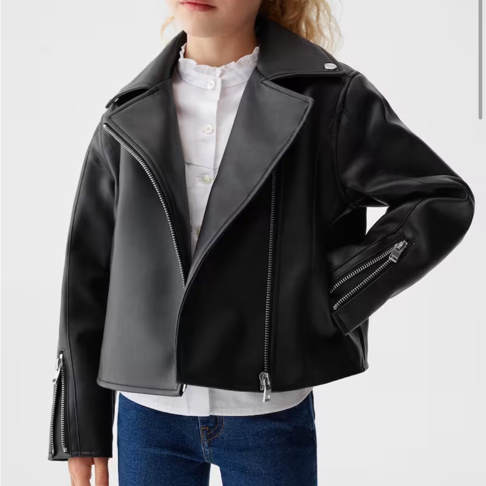 Faux leather jacket -kids